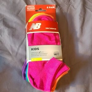 New Balance kids multi pack socks rainbow